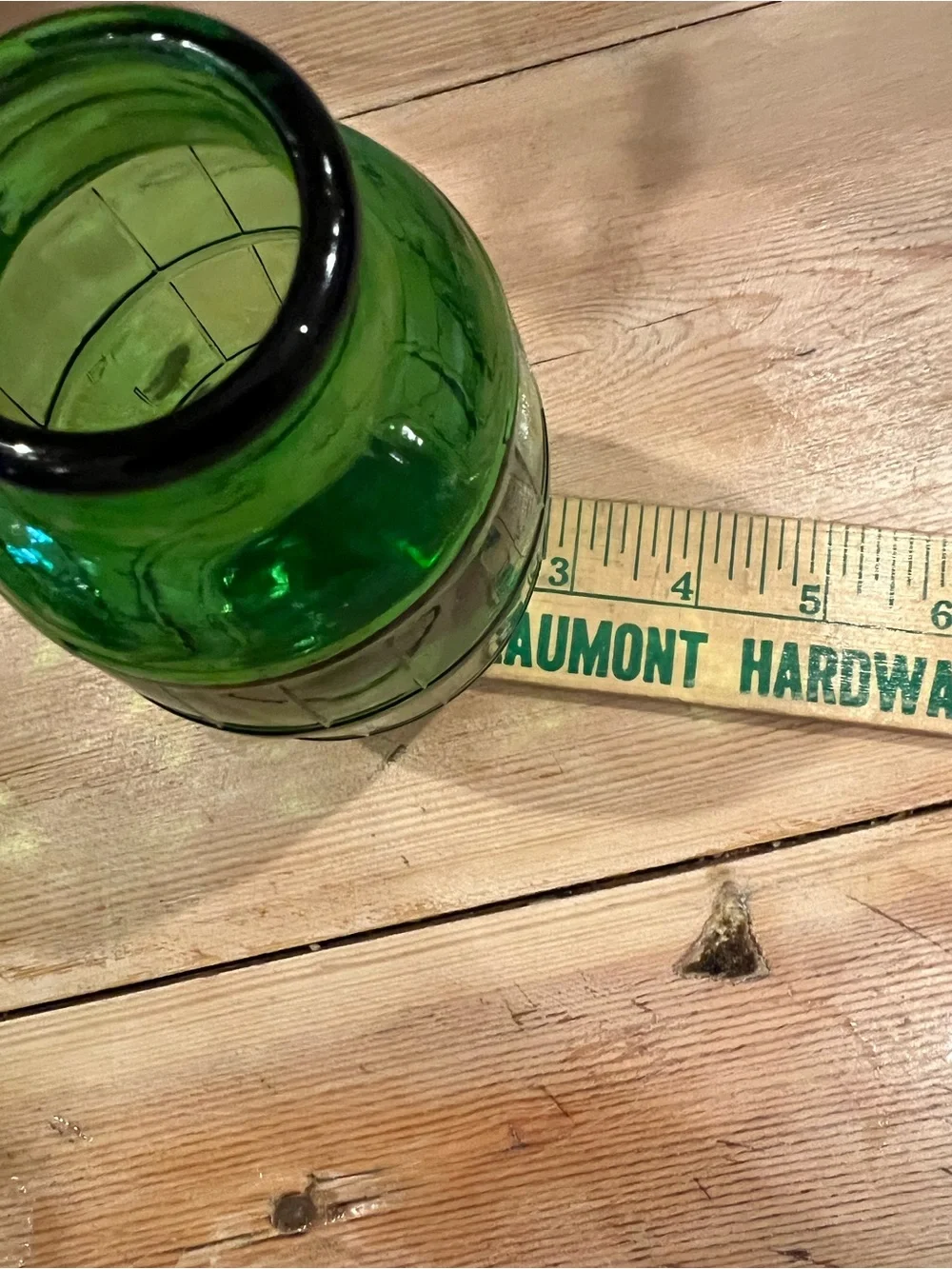 Set 3 Vintage Mickey's Fine Malt Green Glass Barrel Bottles 1960 Patent Pending